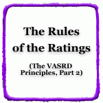 The Rules of the Ratings (The VASRD Principles, Part 2)